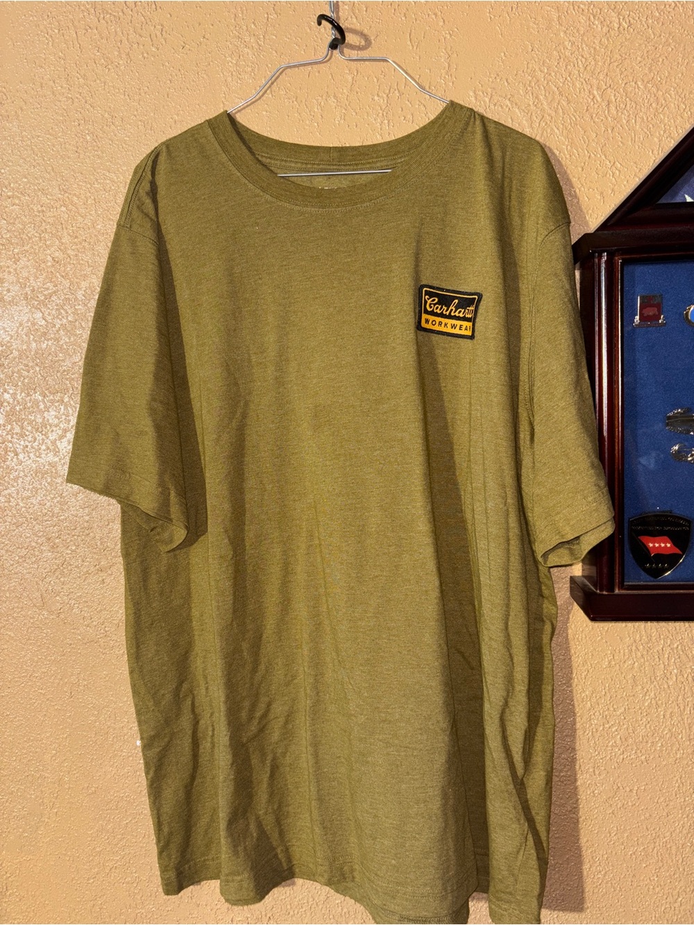 Carhartt Olive Green Short Sleeve Logo Pocket Tee